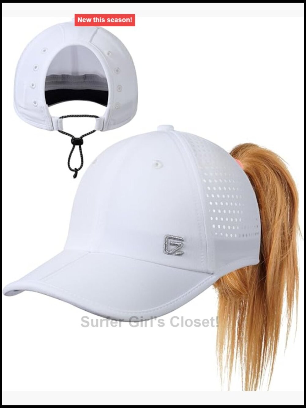 Ponytail Running Hat for Women with Large Hole – Foldable Breathable